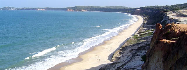 Playa Pipa, Costa Sur de Rio Grande do Norte (Noreste) de Brasil
